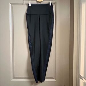 Splits59 Leggings Black Navy Side Stripe Small